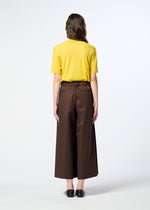 A model wears the HaaT COTTON STRETCH BOTTOM cotton-stretch-bottom-trousers-black.