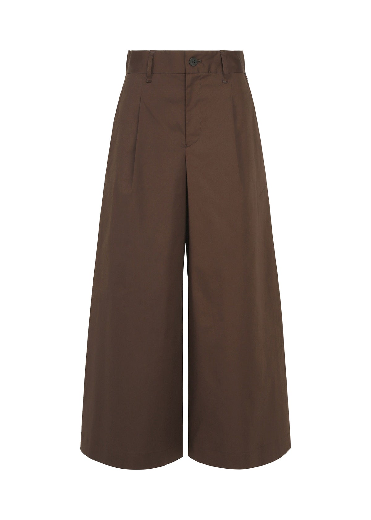 A product shot of the HaaT COTTON STRETCH BOTTOM trousers in brown.