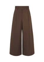 A product shot of the HaaT COTTON STRETCH BOTTOM trousers in brown.