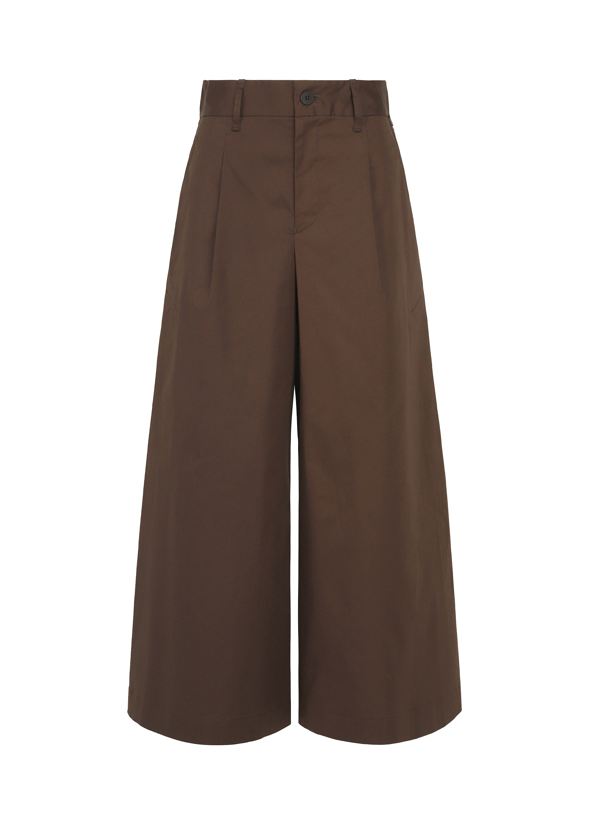 A product shot of the HaaT COTTON STRETCH BOTTOM trousers in brown.