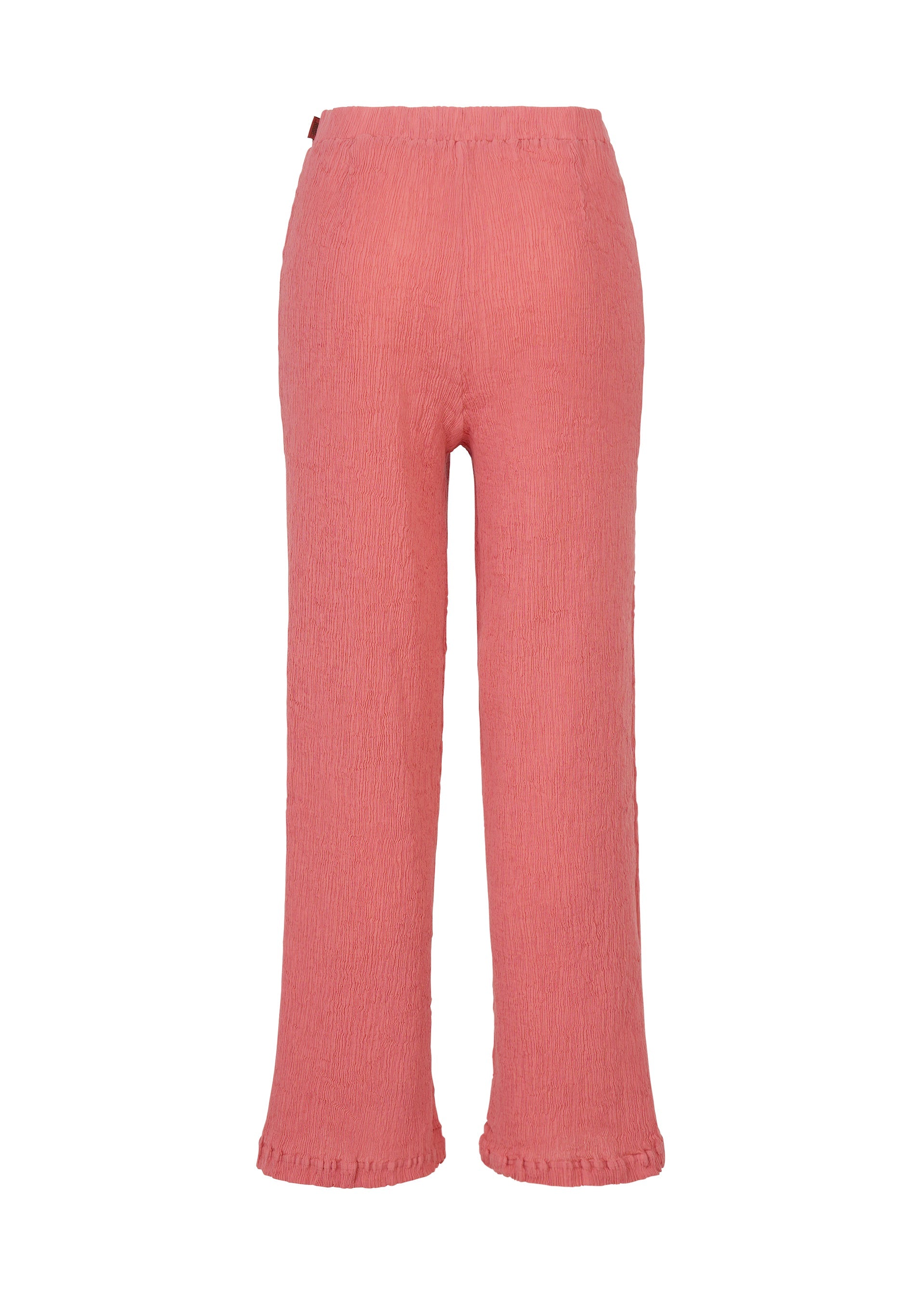 A detail shot of the HaaT KYO CHIJIMI AUGUST trousers.