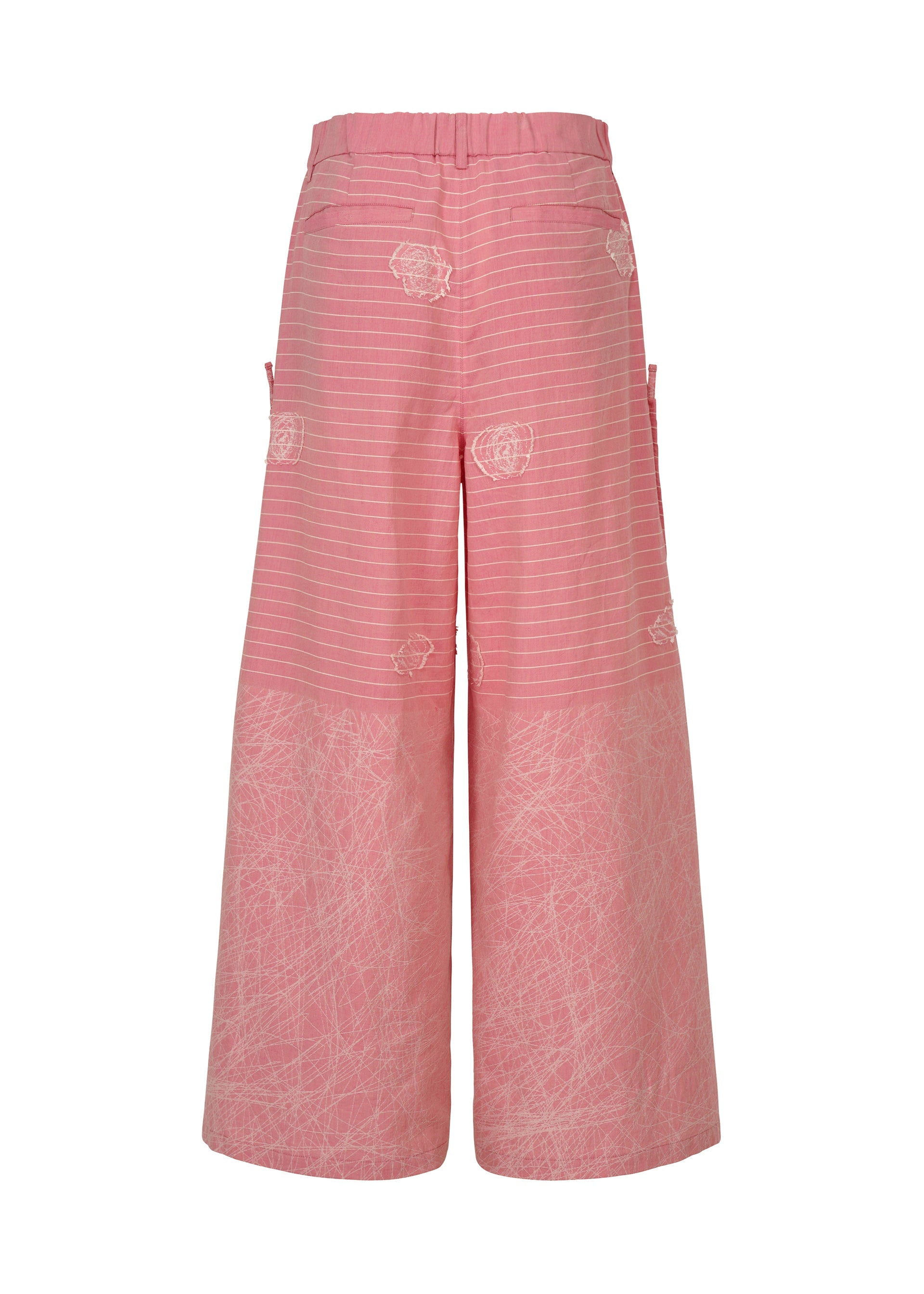 A detail shot of the HaaT ONE STROKE DRAW trousers.