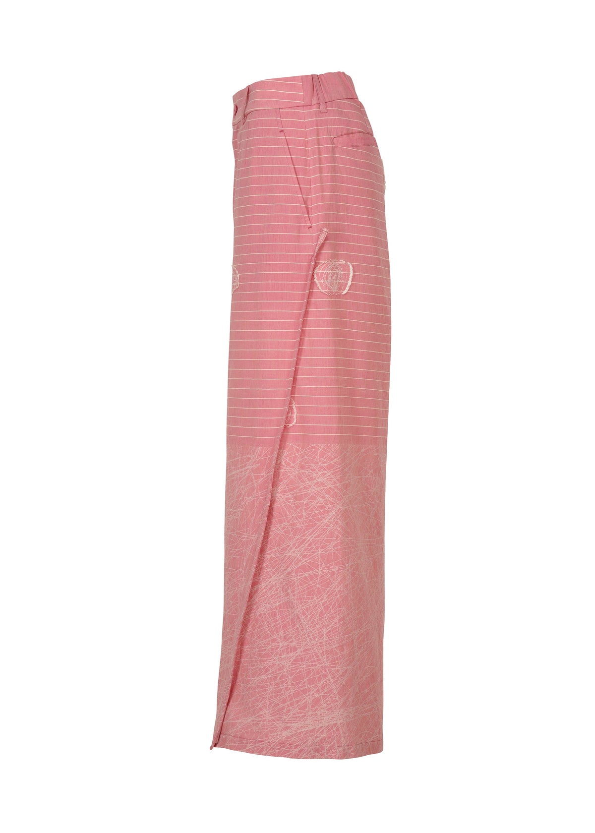 A detail shot of the HaaT ONE STROKE DRAW trousers.