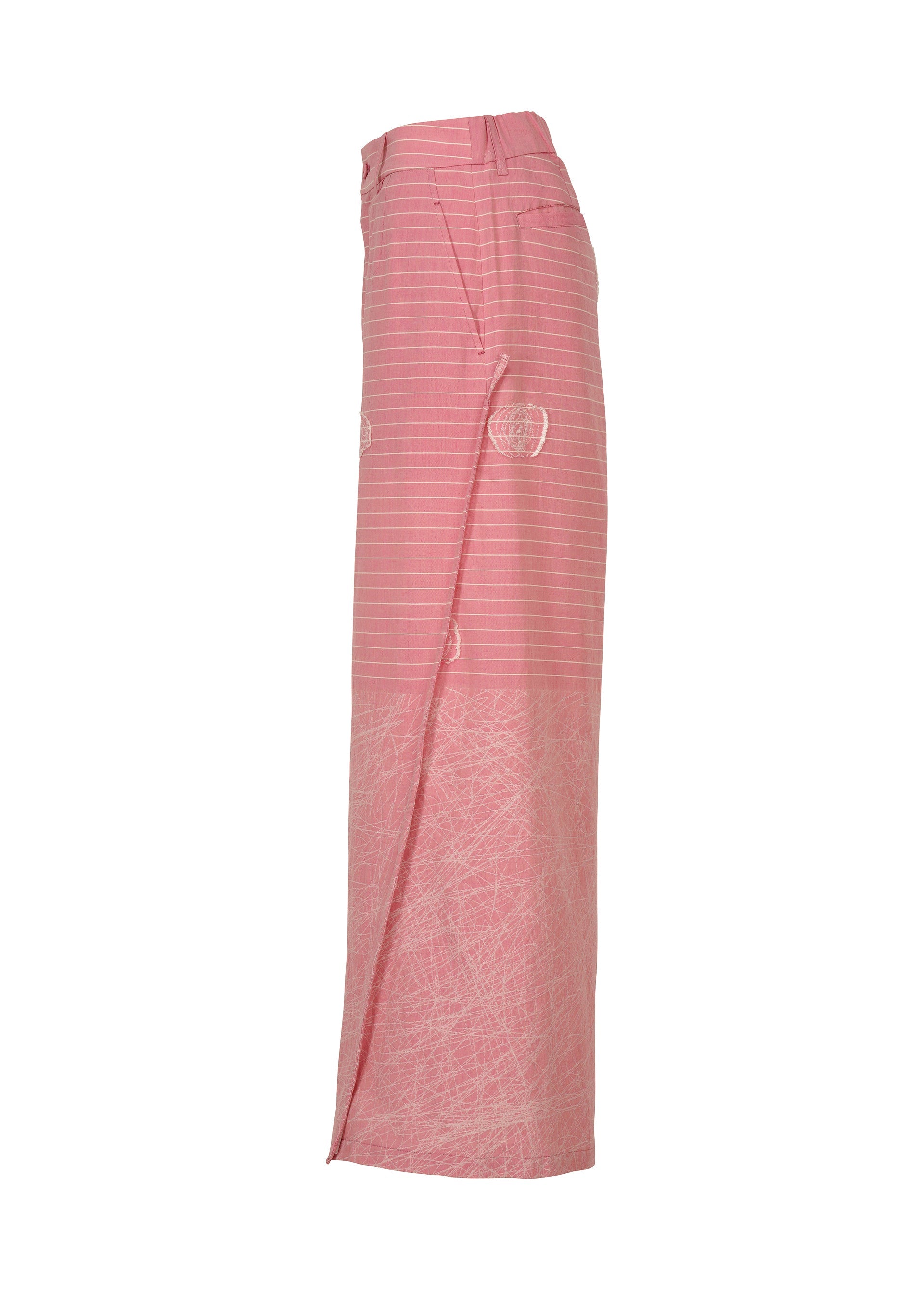 A detail shot of the HaaT ONE STROKE DRAW trousers.