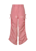 A detail shot of the HaaT ONE STROKE DRAW trousers.