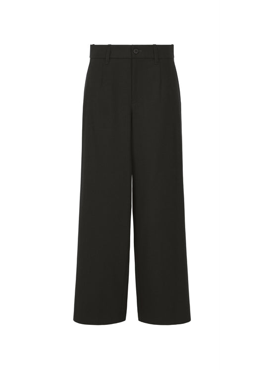 A product shot of the HaaT FLANNEL BOTTOM trousers in black.