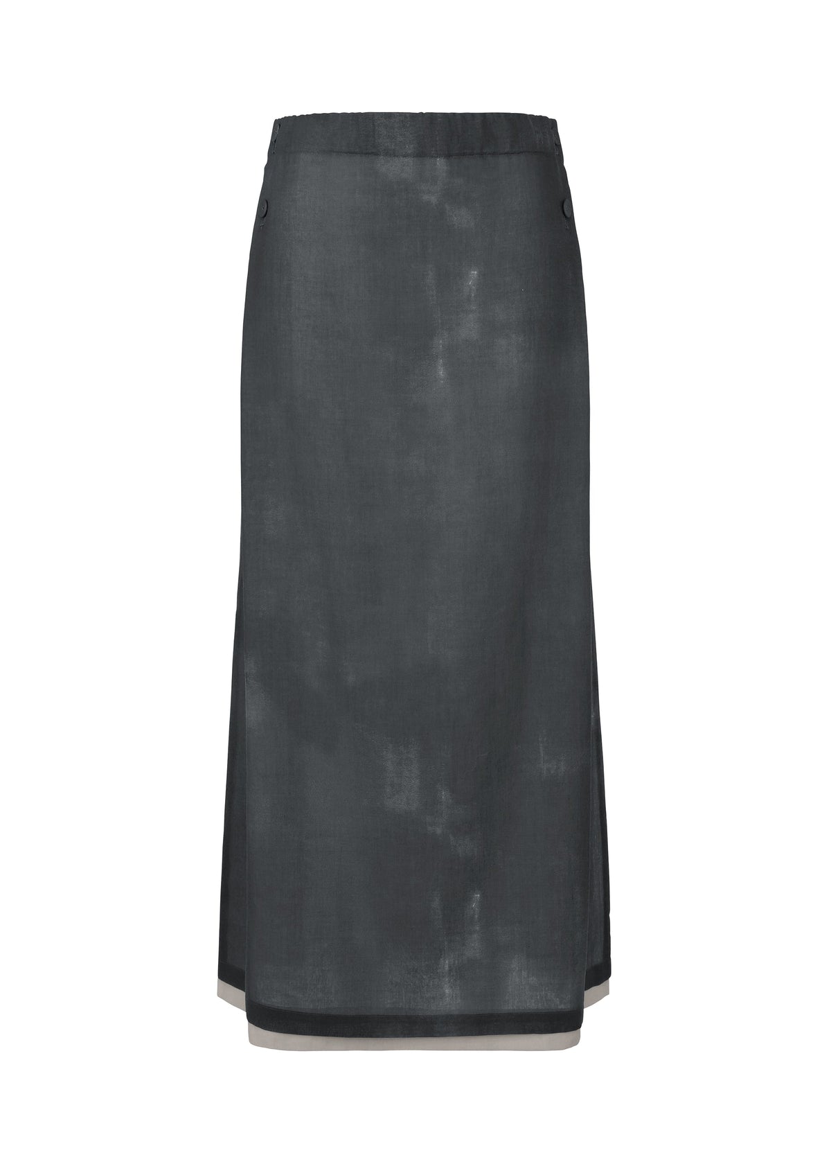A product shot of the HaaT WALL WHITE HEM skirt in gray.