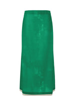 A product shot of the HaaT WALL WHITE HEM skirt in green.