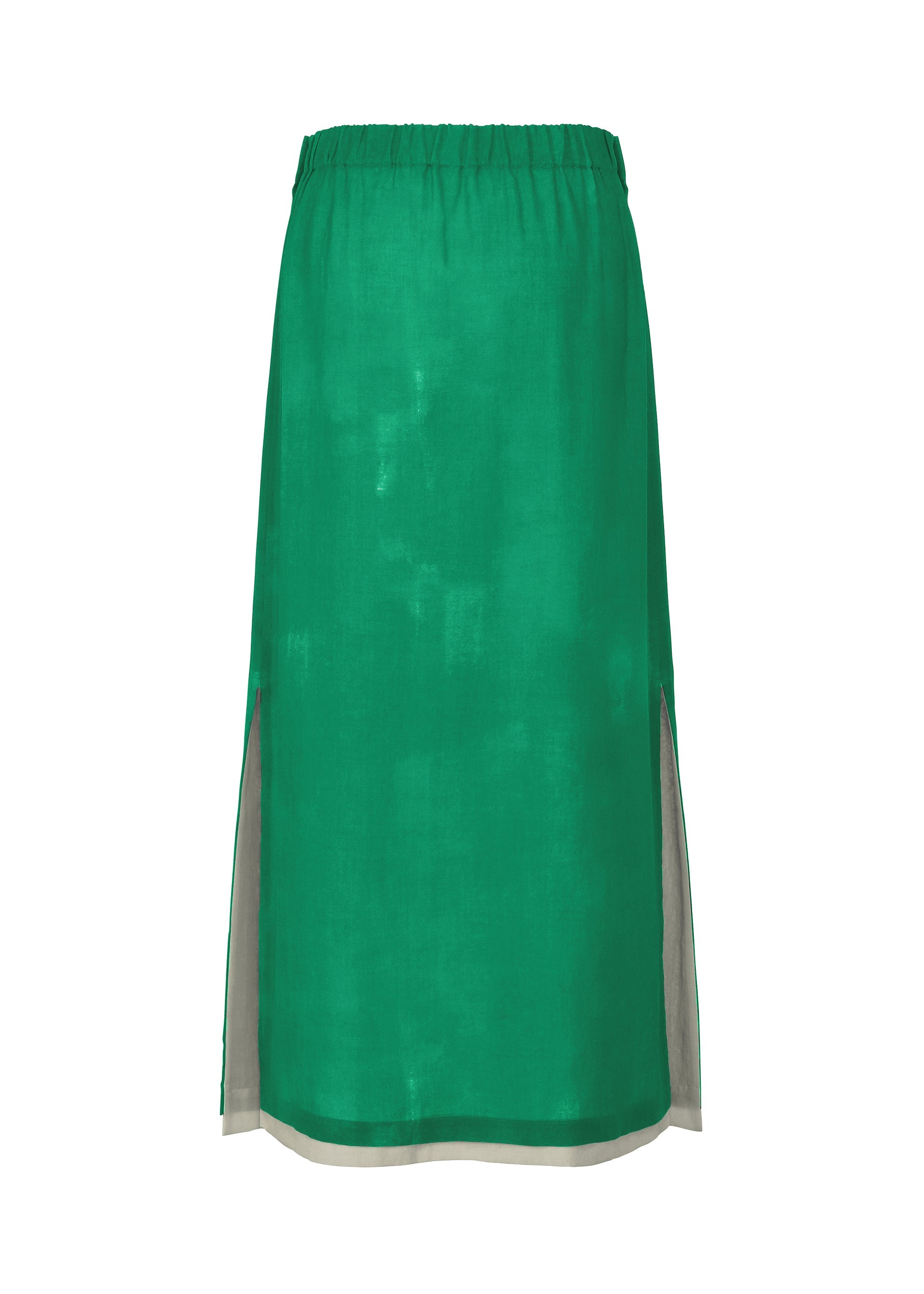 A detail shot of the HaaT WALL WHITE HEM skirt.