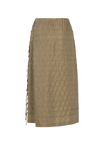 A detail shot of the HaaT HOLE & LINE skirt.