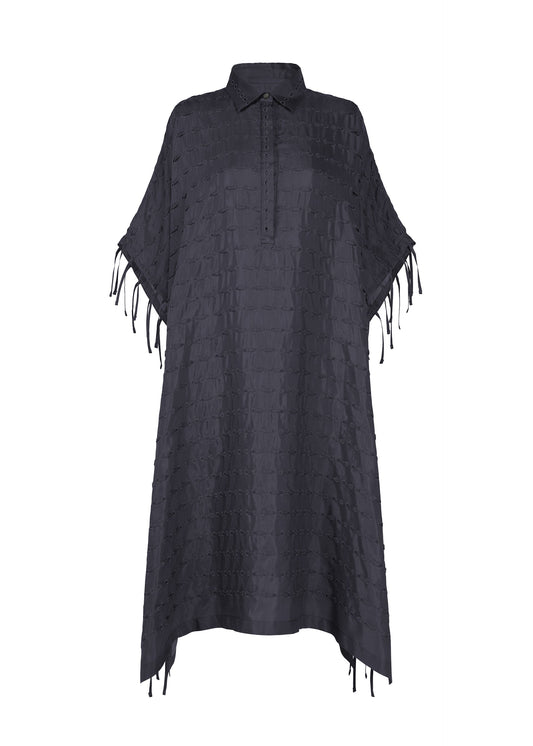 A product shot of the HaaT HOLE & LINE dress in navy.