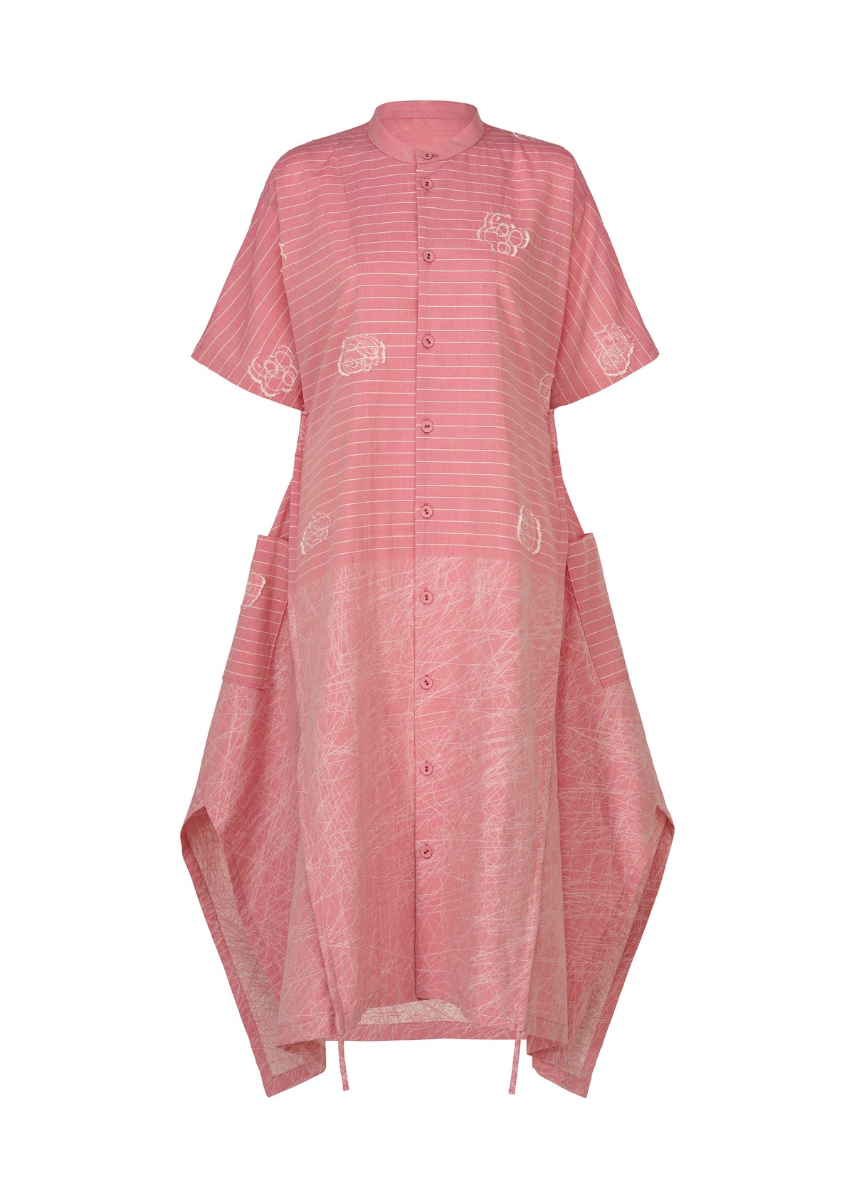A product shot of the HaaT ONE STROKE DRAW dress in light pink.