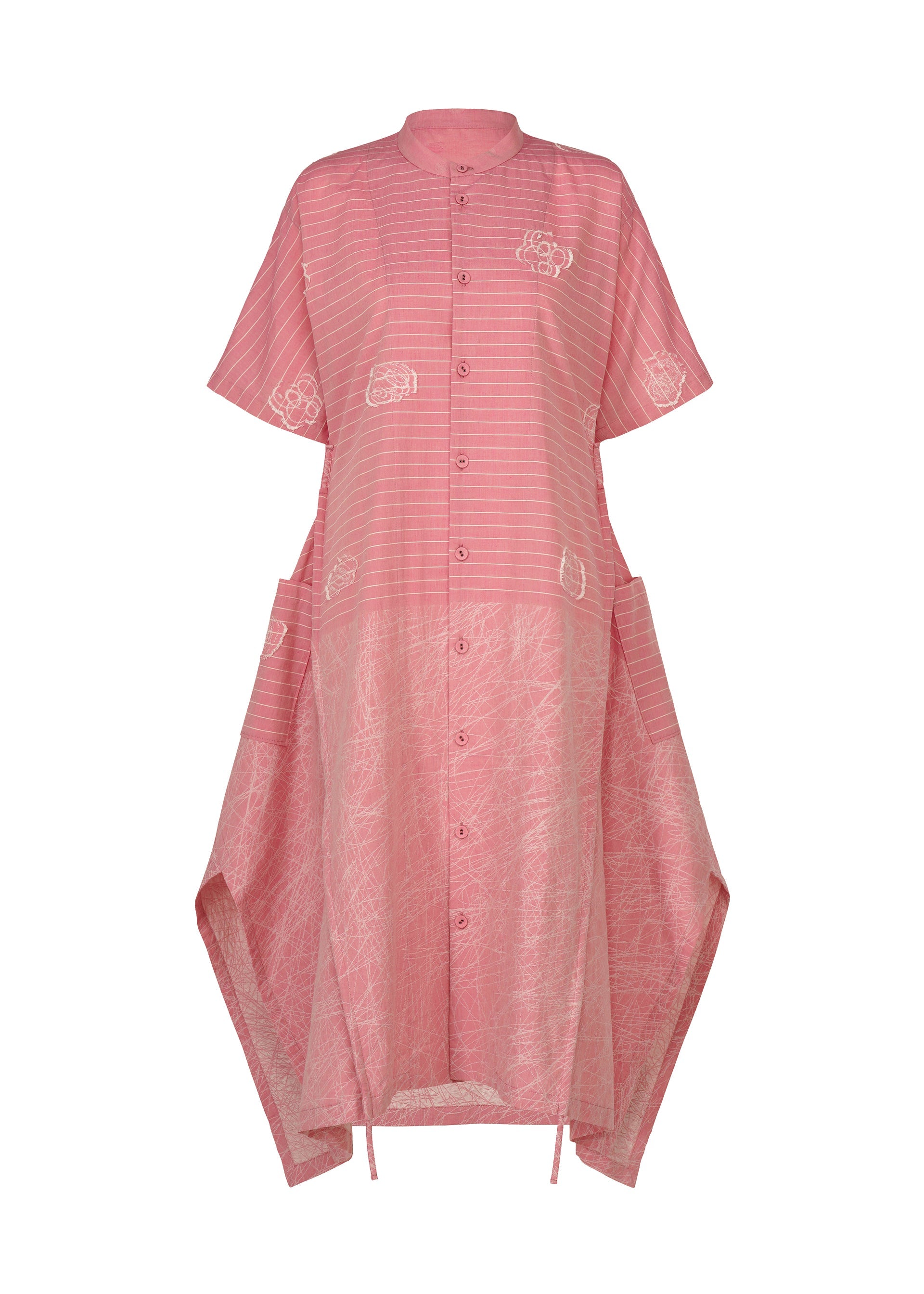 A product shot of the HaaT ONE STROKE DRAW dress in light pink.