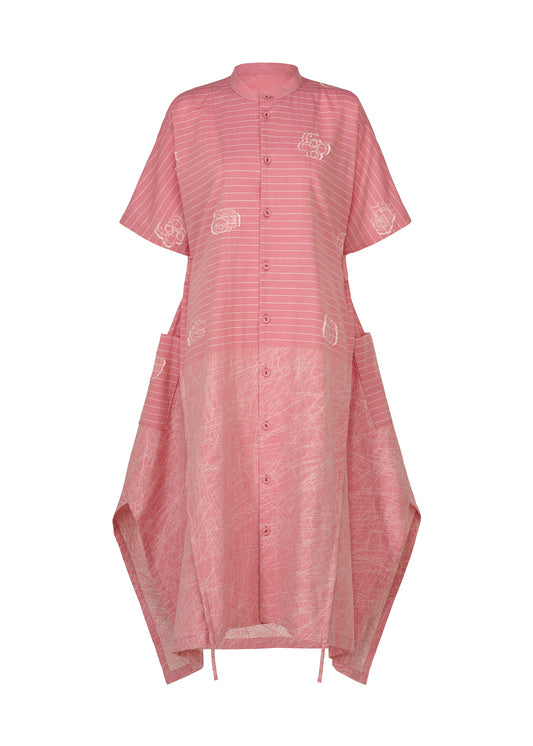 A product shot of the HaaT ONE STROKE DRAW dress in light pink.
