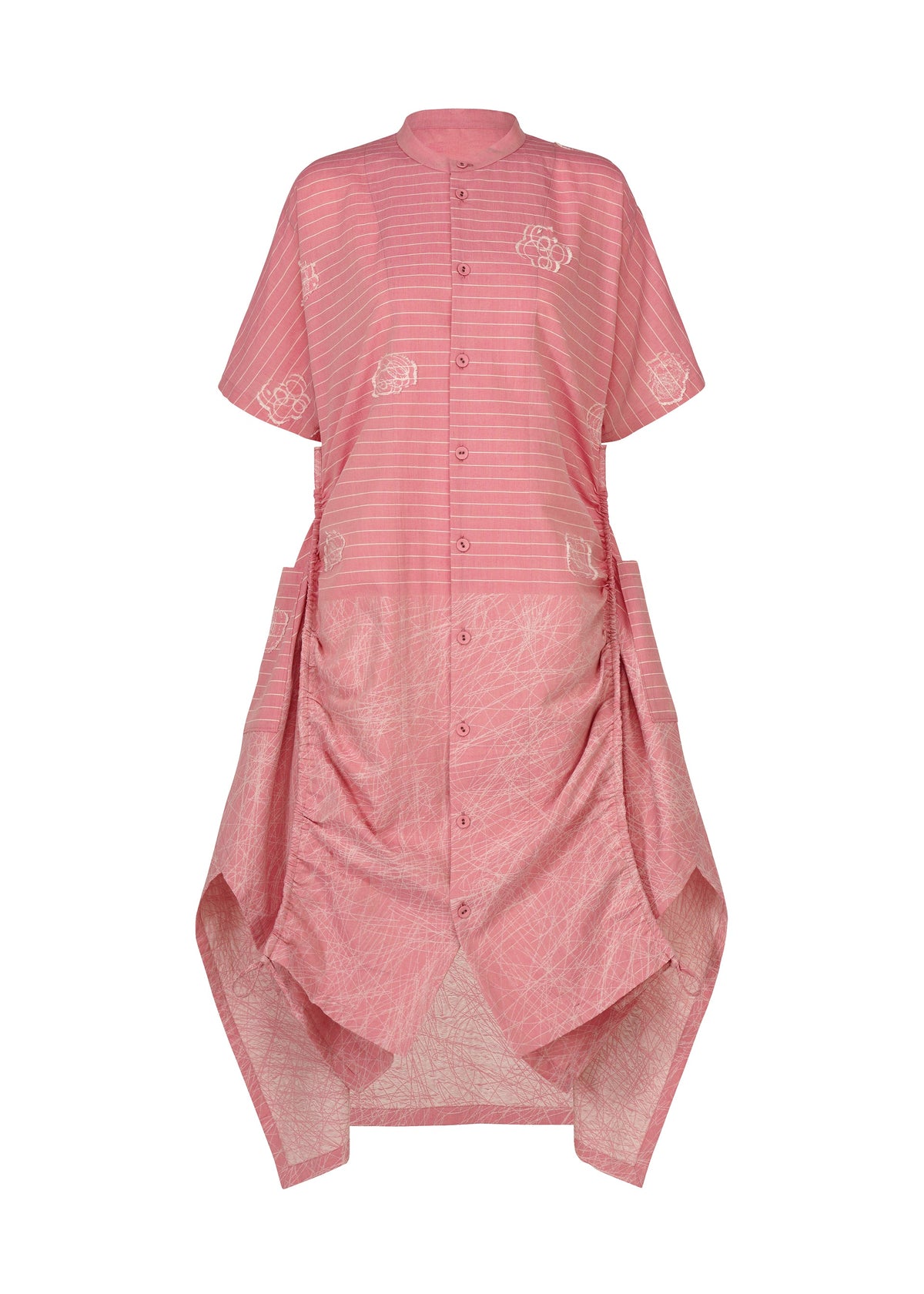 A detail shot of the HaaT ONE STROKE DRAW dress.