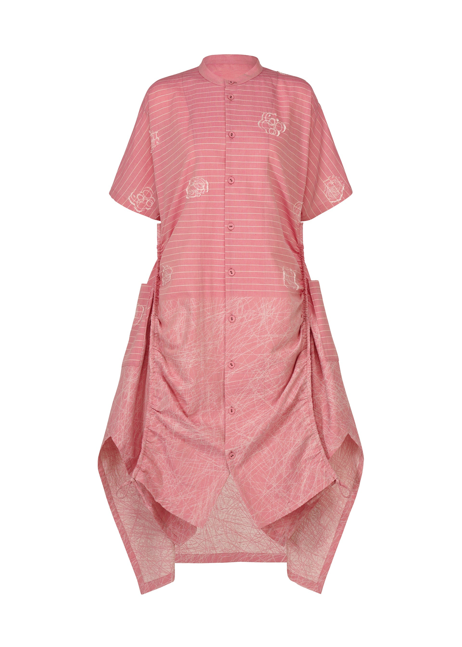A detail shot of the HaaT ONE STROKE DRAW dress.