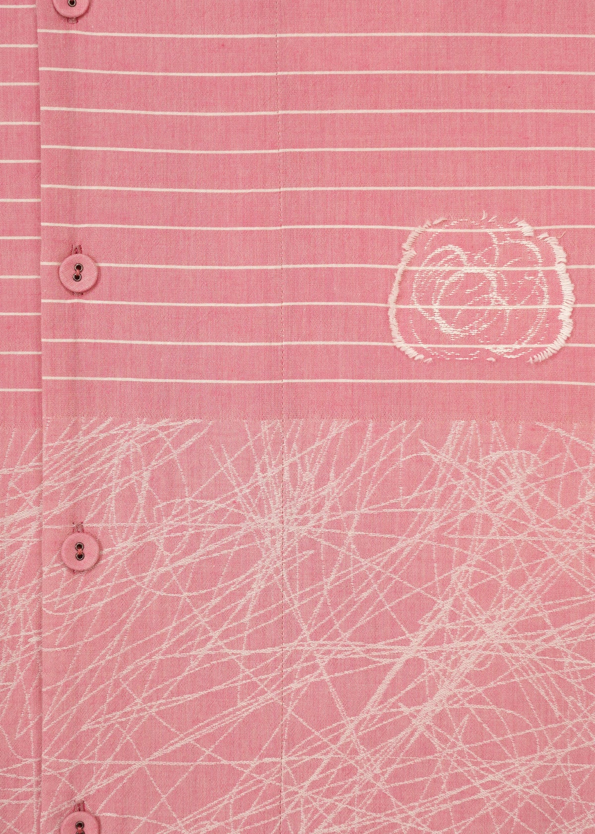 A detail shot of the HaaT ONE STROKE DRAW dress.