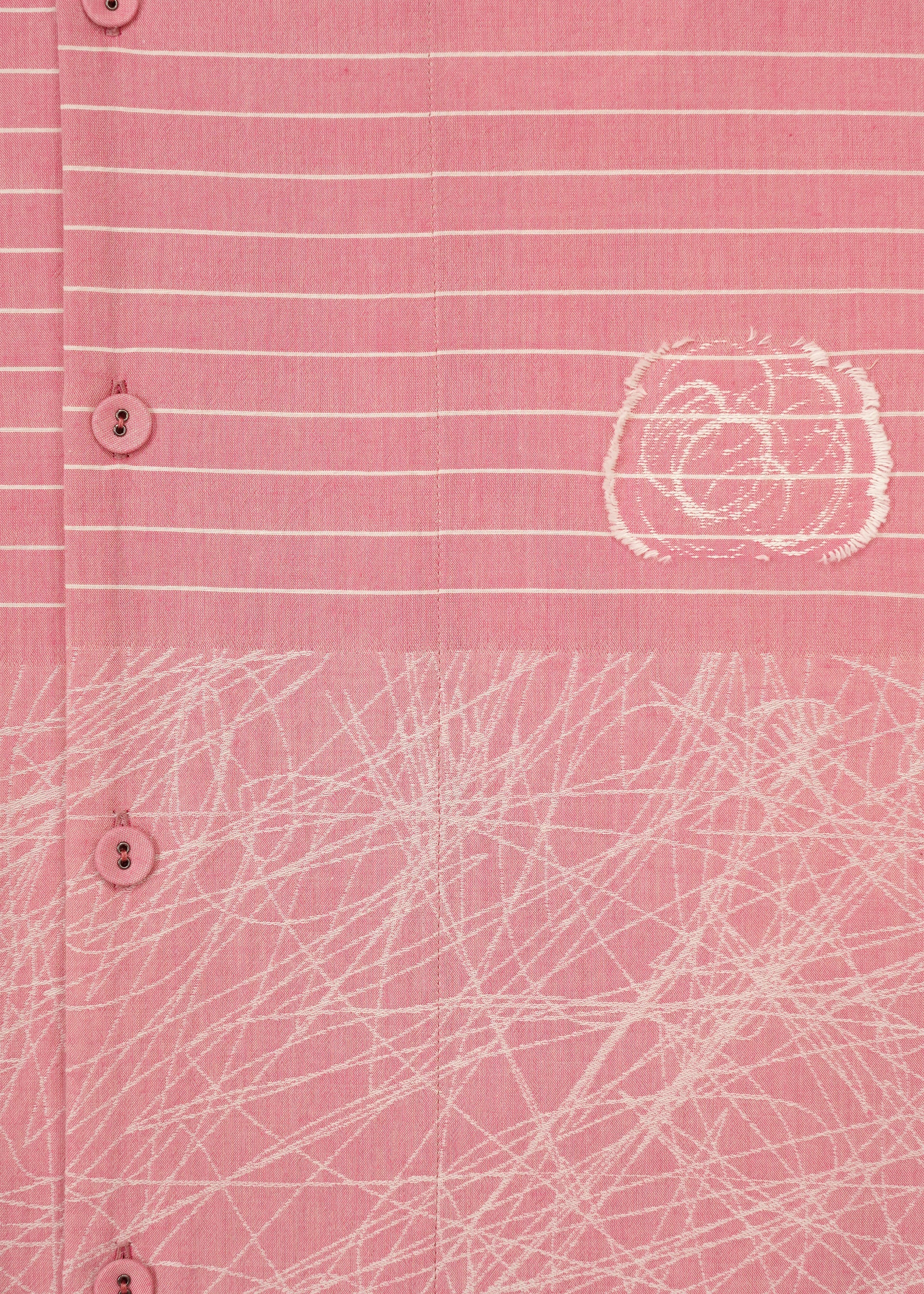 A detail shot of the HaaT ONE STROKE DRAW dress.