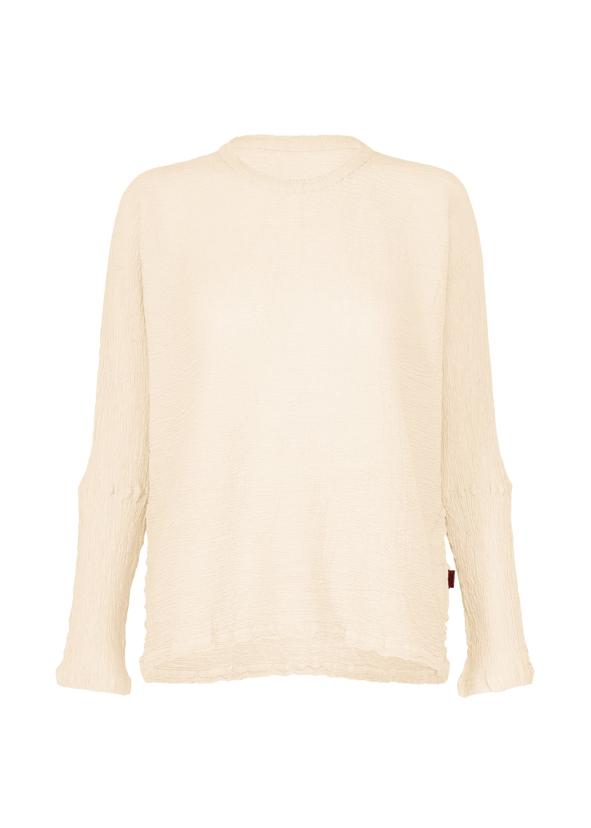 A product shot of the HaaT KYO CHIJIMI 2WAY top in ivory.