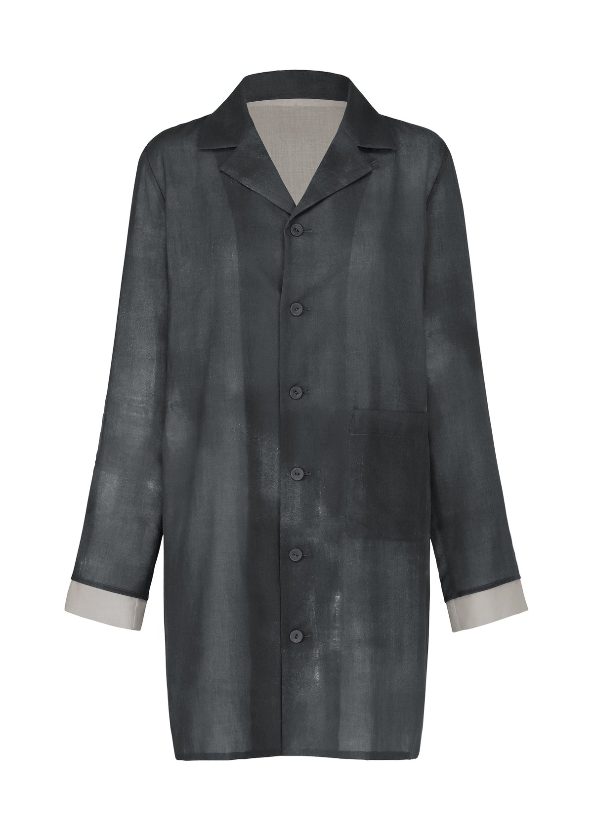 A product shot of the HaaT WALL WHITE HEM top in gray.