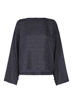A product shot of the HaaT HOLE & LINE top in navy.