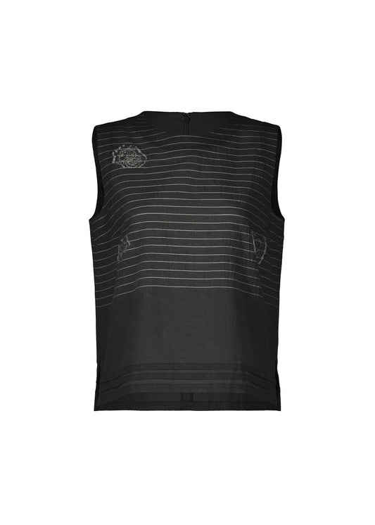 A product shot of the HaaT ONE STROKE DRAW shirt in black.