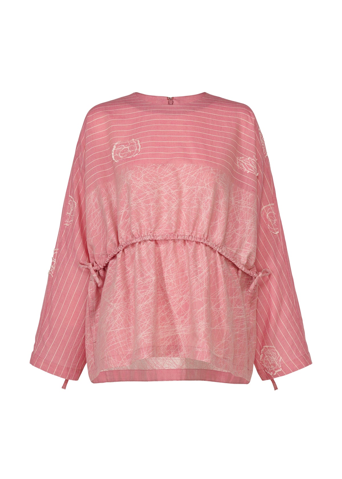A detail shot of the HaaT ONE STROKE DRAW shirt.