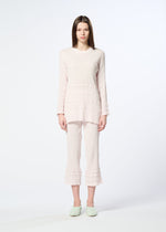 A model wears the HaaT KYO CHIJIMI TSUCHIKABE top.