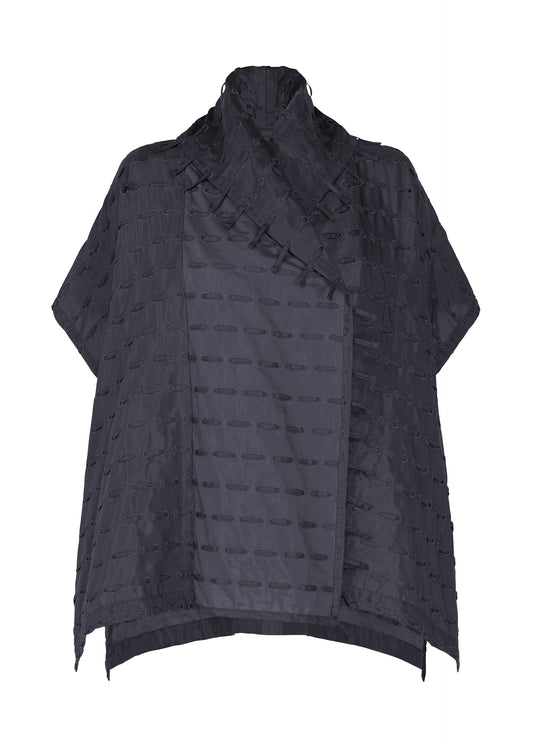 A product shot of the HaaT HOLE & LINE cardigan in navy.