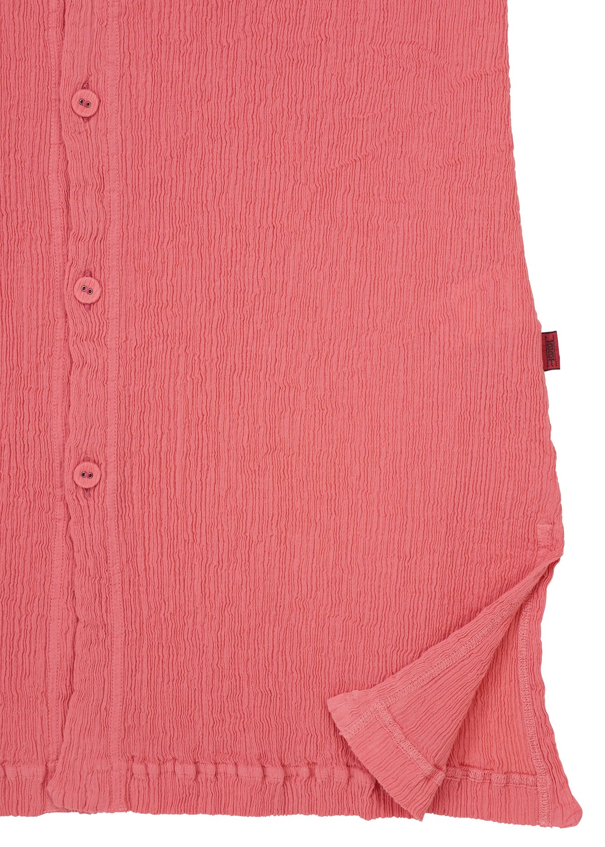 A detail shot of the HaaT KYO CHIJIMI AUGUST cardigan.