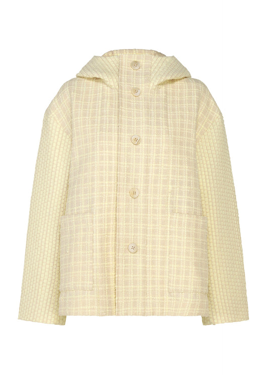 A product shot of the HaaT SAKIORI cardigan in ivory.