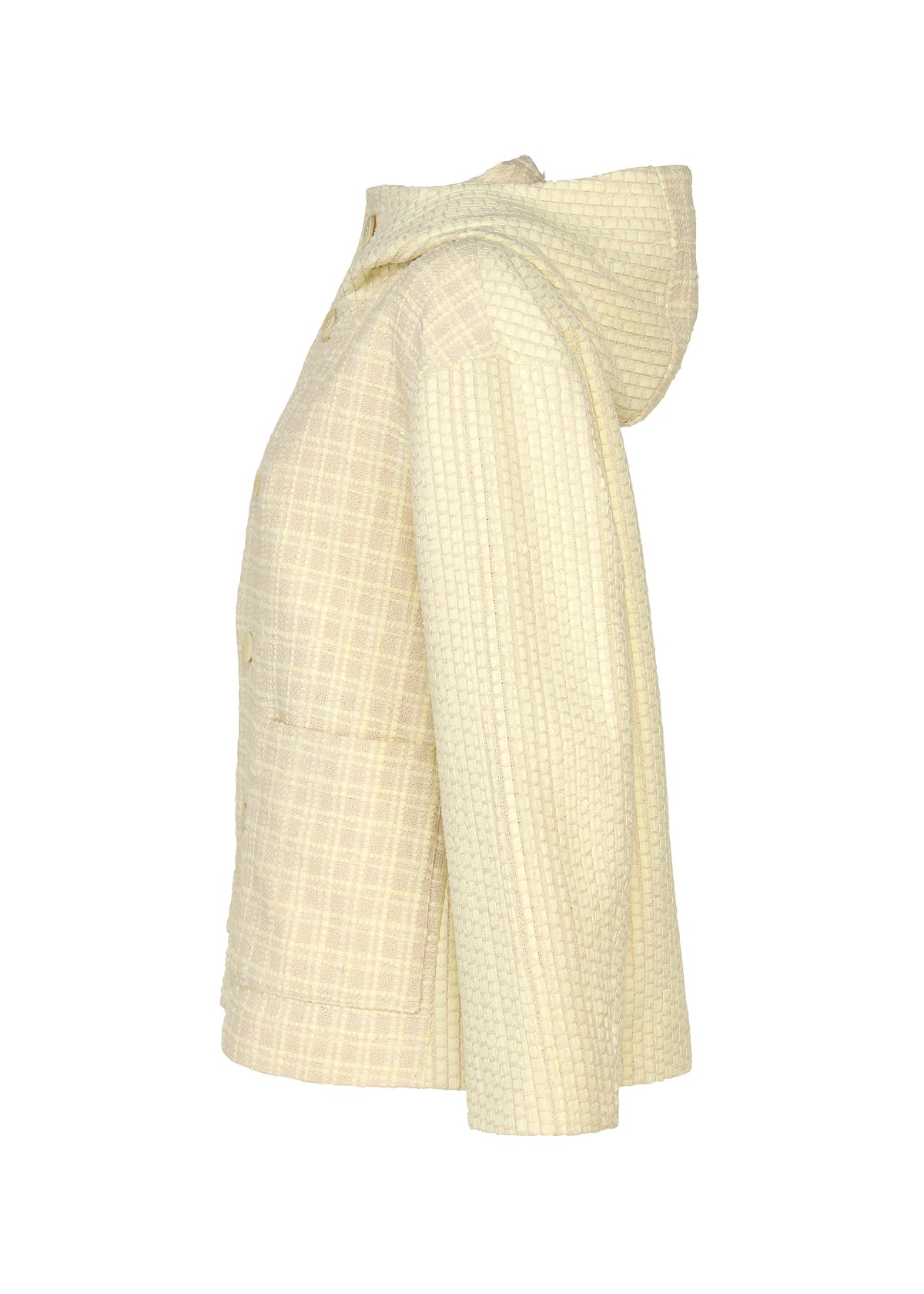 A detail shot of the HaaT SAKIORI cardigan.