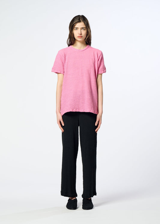 A model wears the HaaT KYO CHIJIMI 2WAY kyo-chijimi-2way-tunic-brownish-black.