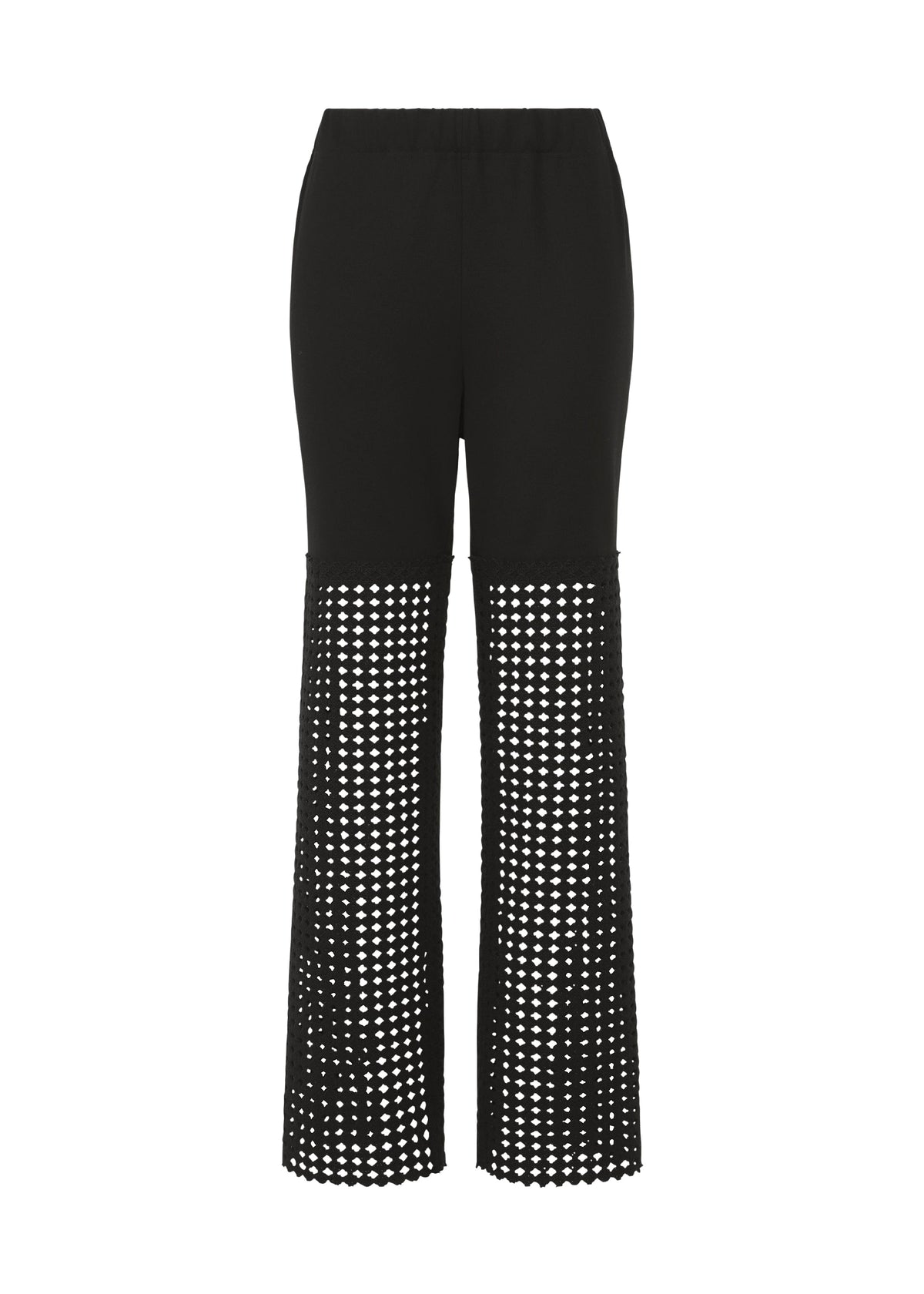 A product shot of the HaaT LACY UNDER trousers in black.
