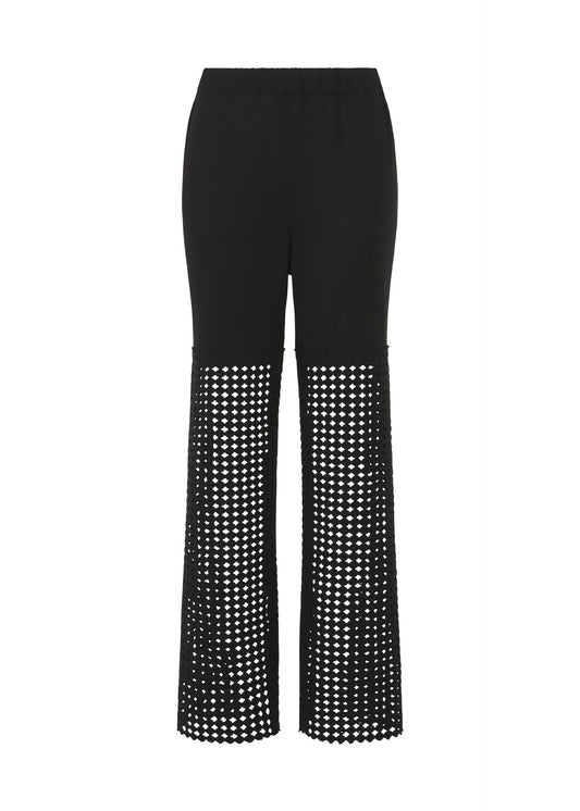 A product shot of the HaaT LACY UNDER trousers in black.