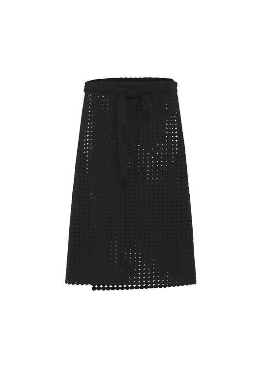 A product shot of the HaaT LACY UNDER skirt in black.