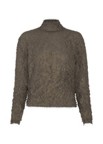 A product shot of the HaaT KUMO SHIBORI top in brown.