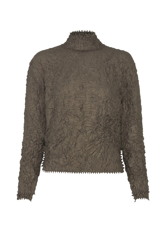 A product shot of the HaaT KUMO SHIBORI top in brown.