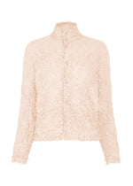 A product shot of the HaaT KUMO SHIBORI cardigan in ivory.