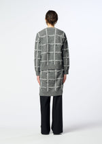 A model wears the HaaT RIBBON KNIT ribbon-knit-cardigan-grey.