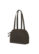 A detail shot of the HaaT BLOOM & PLAID BOSTON handbag.