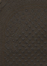 A detail shot of the HaaT BLOOM & PLAID BOSTON handbag.