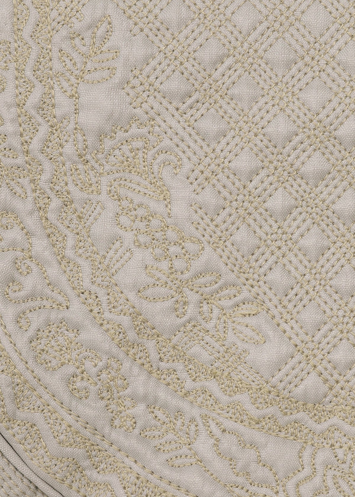 A detail shot of the HaaT BLOOM & PLAID BOSTON handbag.