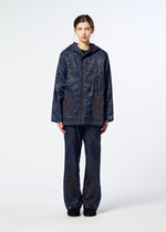 A model wears the HaaT DELICATE FLORAL BHILL delicate-floral-bhill-jacket-almost-black.