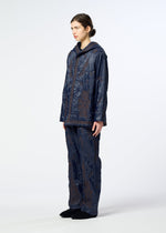 A model wears the HaaT DELICATE FLORAL BHILL delicate-floral-bhill-jacket-almost-black.