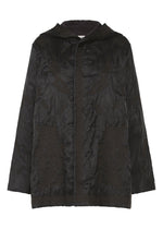 A product shot of the HaaT DELICATE FLORAL BHILL jacket in almost black.