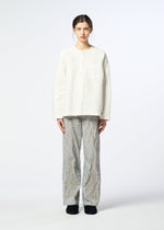 A model wears the HaaT DELICATE FLORAL BHILL delicate-floral-bhill-trousers-almost-black.