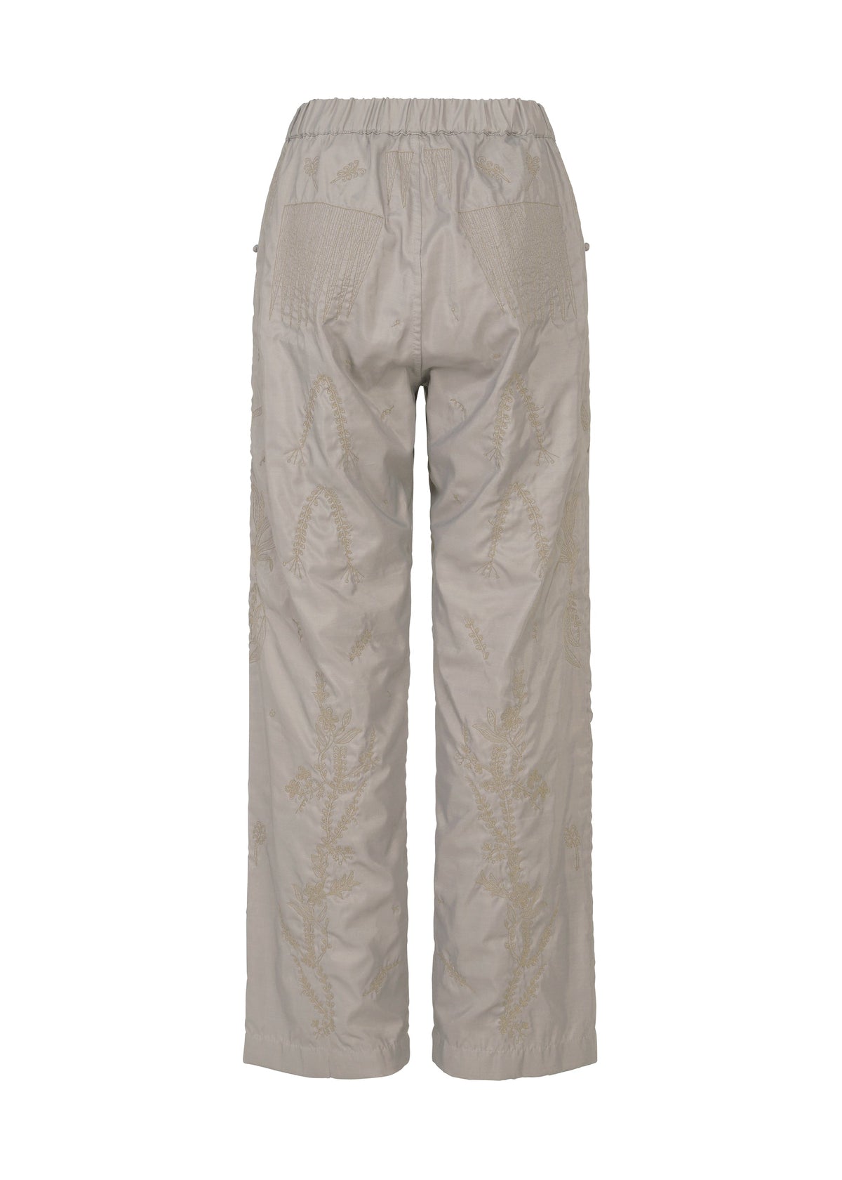 A detail shot of the HaaT DELICATE FLORAL BHILL trousers.
