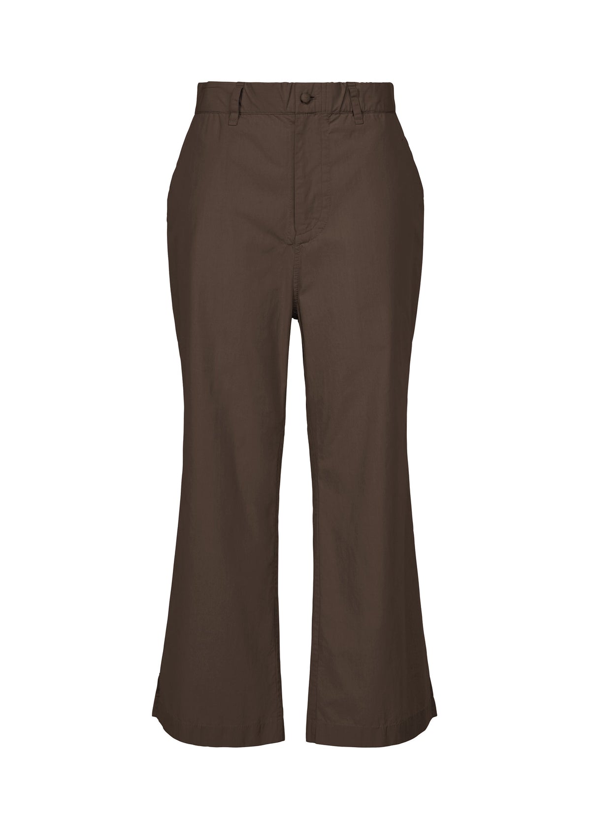 A product shot of the HaaT KANGRI POCKET DOT trousers in coffee brown.