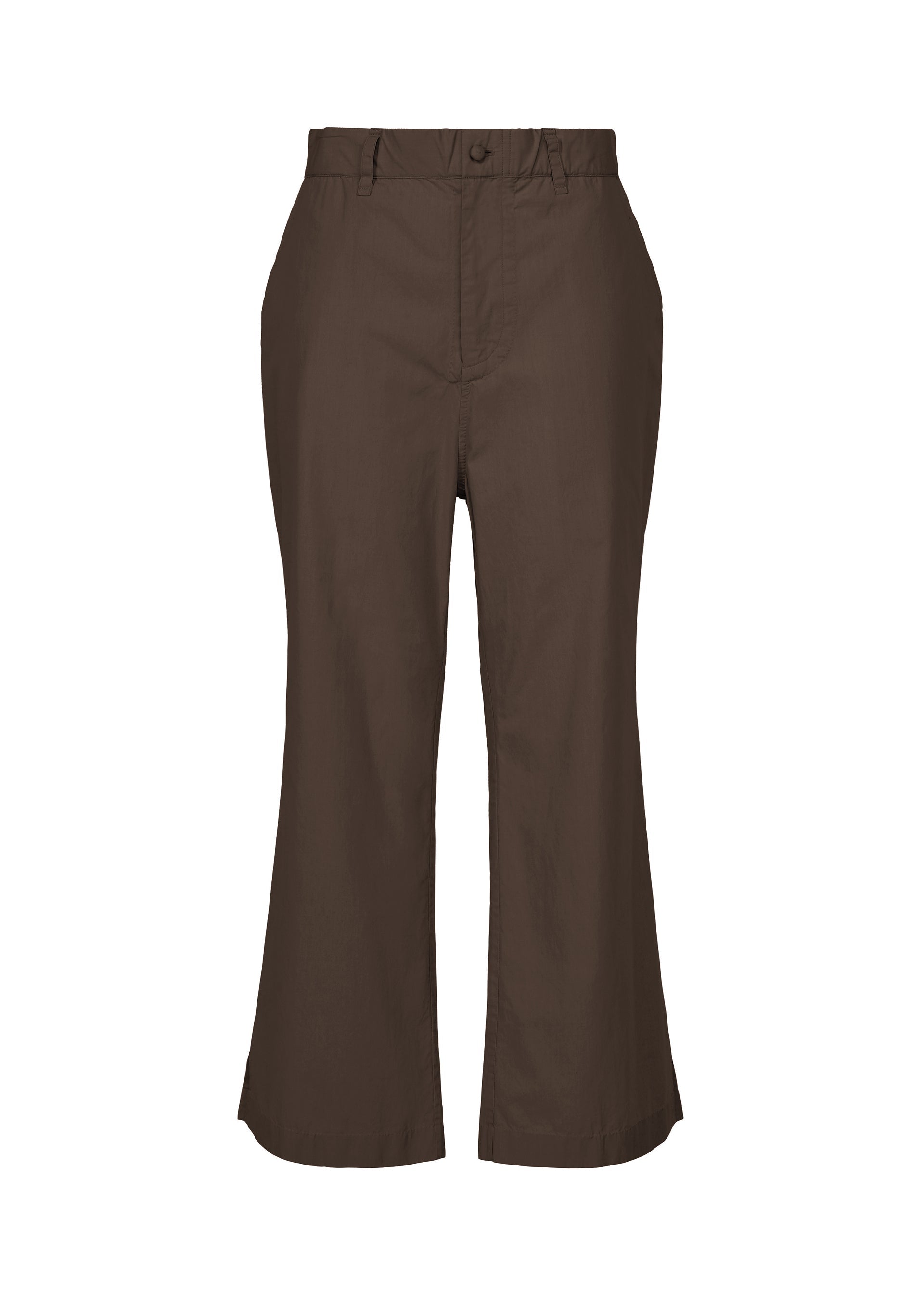 A product shot of the HaaT KANGRI POCKET DOT trousers in coffee brown.